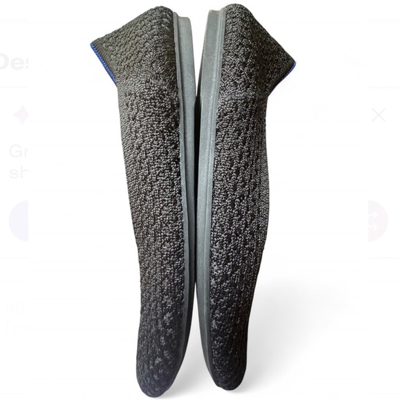 Rothy's The Loafer - Black and Blue Women's Flats size 5.5 - Picture 4 of 6